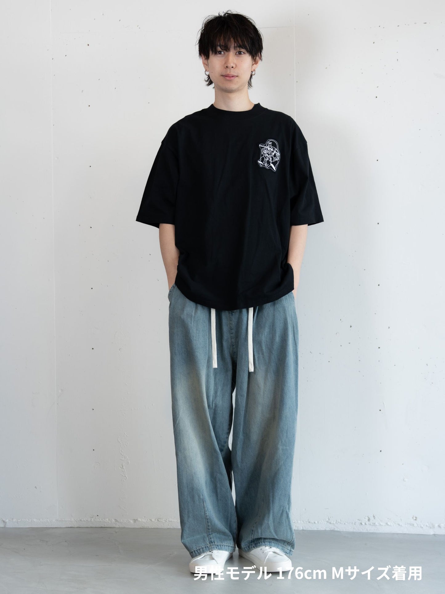 【bbO】オーバーサイズバッシュフルくんパッチT