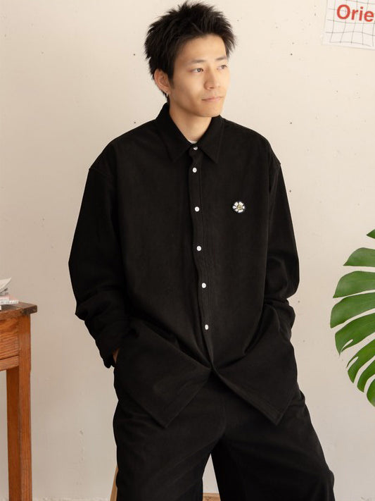 【bbO】ビッグシルエットコーデュロイシャツジャケット