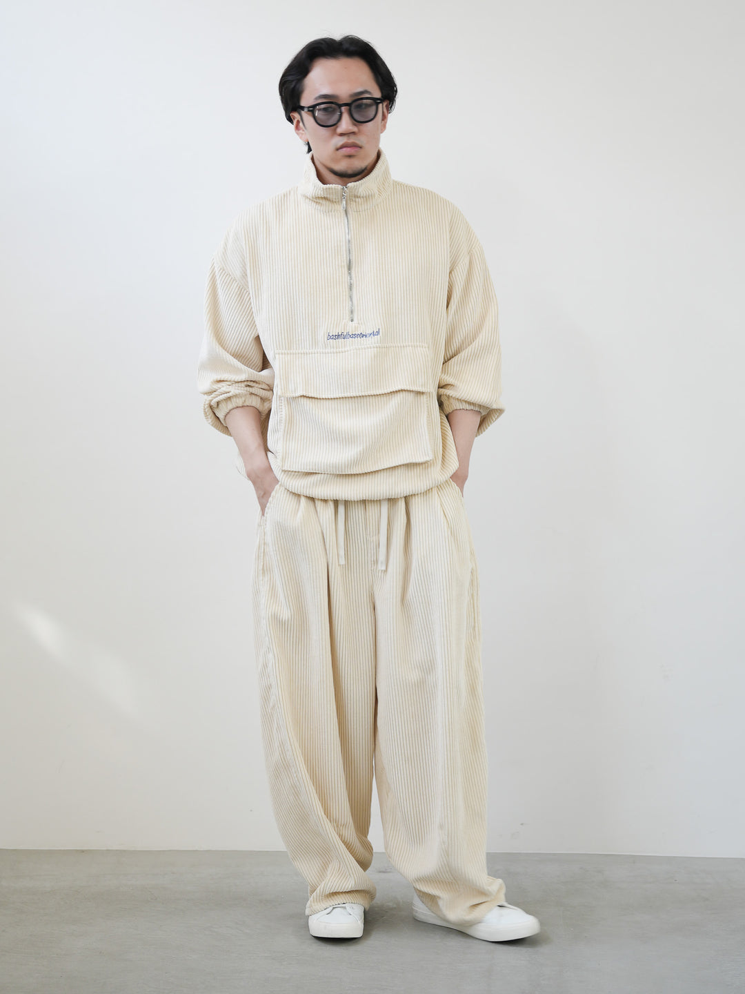 【bbO】イージーコクーンワイドコーデュロイパンツ