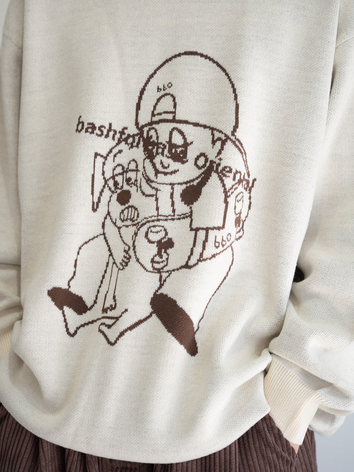 【bbO】バッシュフルくんニットプルオーバー