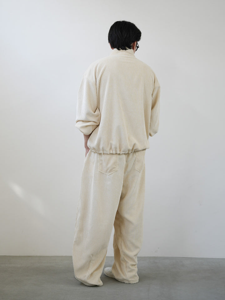 【bbO】イージーコクーンワイドコーデュロイパンツ