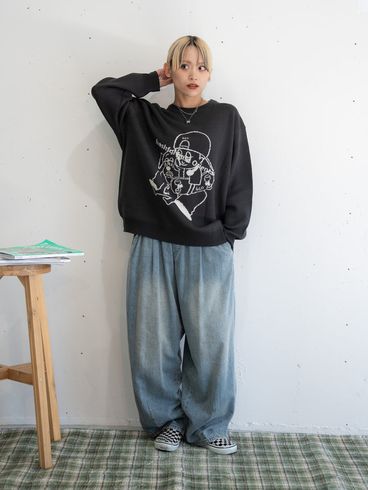 【bbO】バッシュフルくんニットプルオーバー