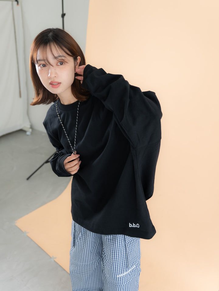 [SET]バックロゴボリュームロンT +バックロゴボリュームロンT (2set)