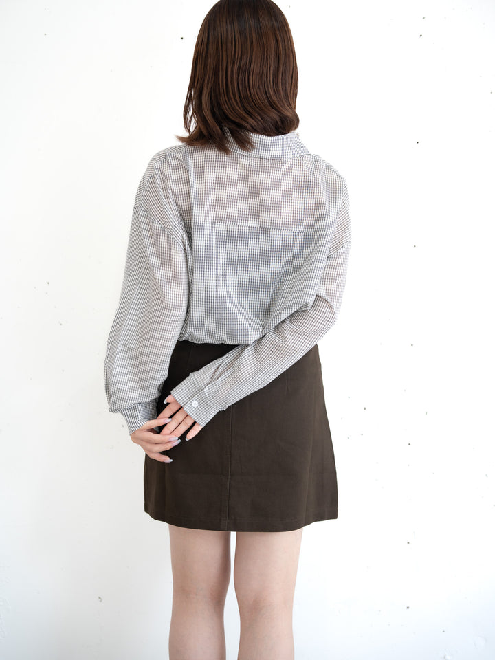 【bbO】ベルト付インナーパンツミニスカート