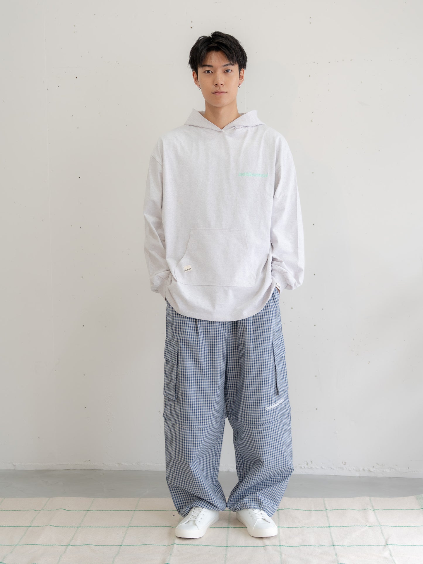 [SET]ロゴビッグシルエットカットフーディー・パーカー+ロゴビッグシルエットカットフーディー・パーカー(2set)