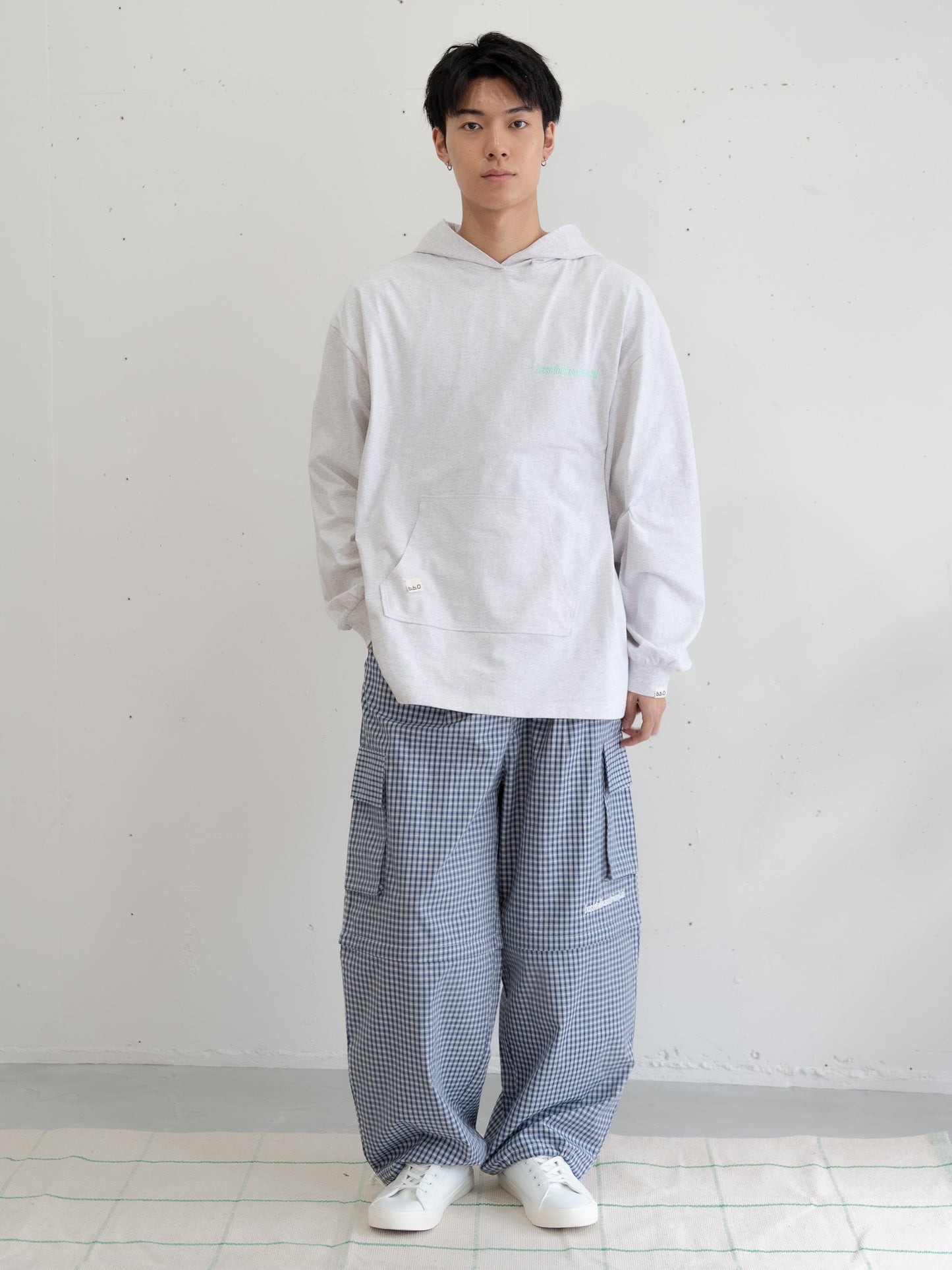 [SET]ロゴビッグシルエットカットフーディー・パーカー+ロゴビッグシルエットカットフーディー・パーカー(2set)