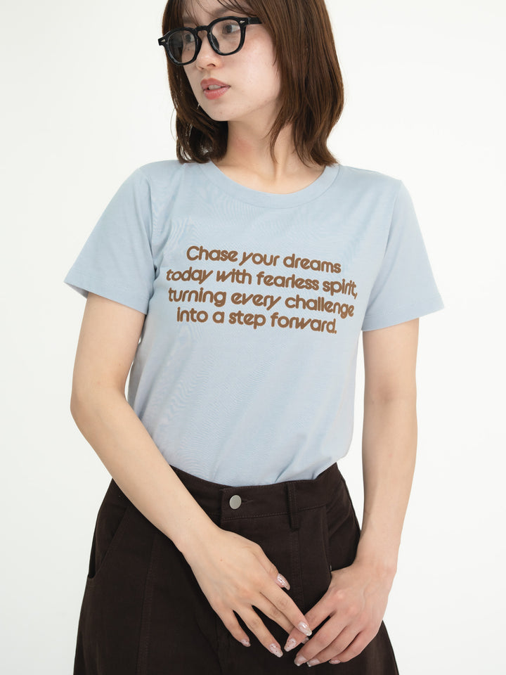 【bbO】フロッキー4段ロゴTシャツ