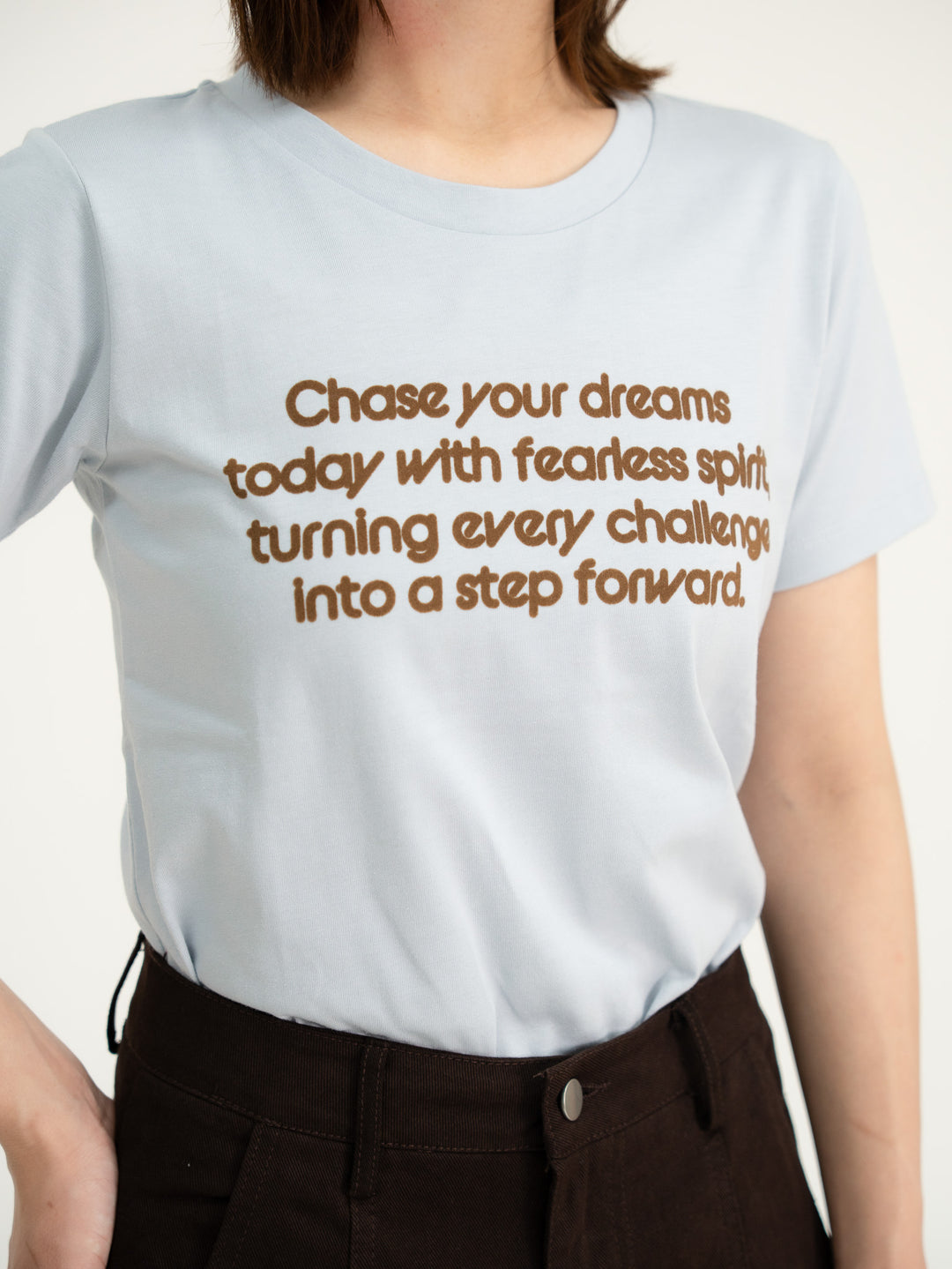 【bbO】フロッキー4段ロゴTシャツ