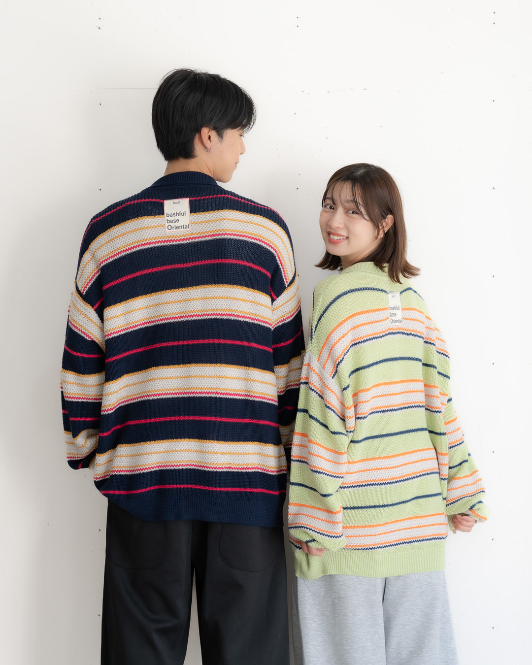 [SET]マルチボーダーポロニット+マルチボーダーポロニット(2set)