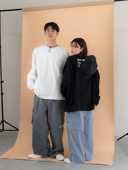 【bbO】バックロゴボリュームロンT