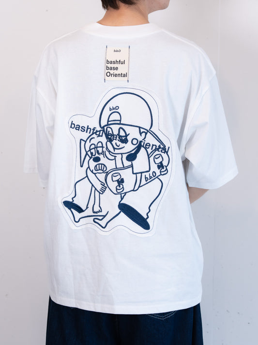 【bbO】オーバーサイズバッシュフルくんパッチT