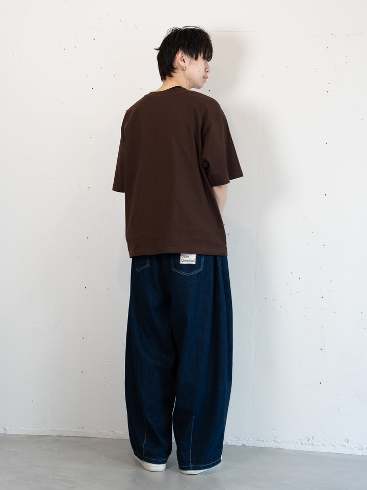 [SET]【bbO】バッシュフルくんCHILLING T+【bbO】イージーコクーンワイドデニムパンツ(2set)