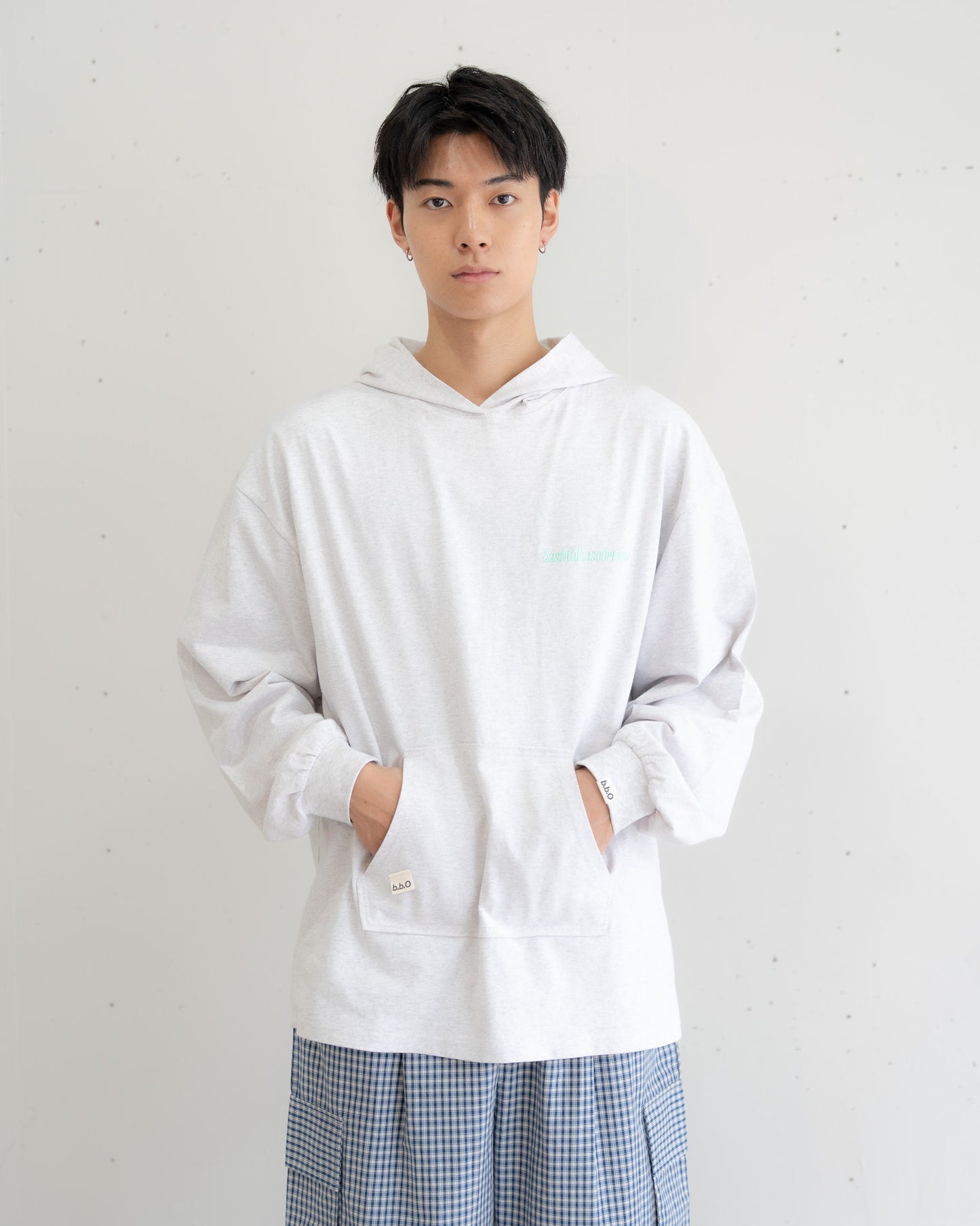 [SET]ロゴビッグシルエットカットフーディー・パーカー+ロゴビッグシルエットカットフーディー・パーカー(2set)