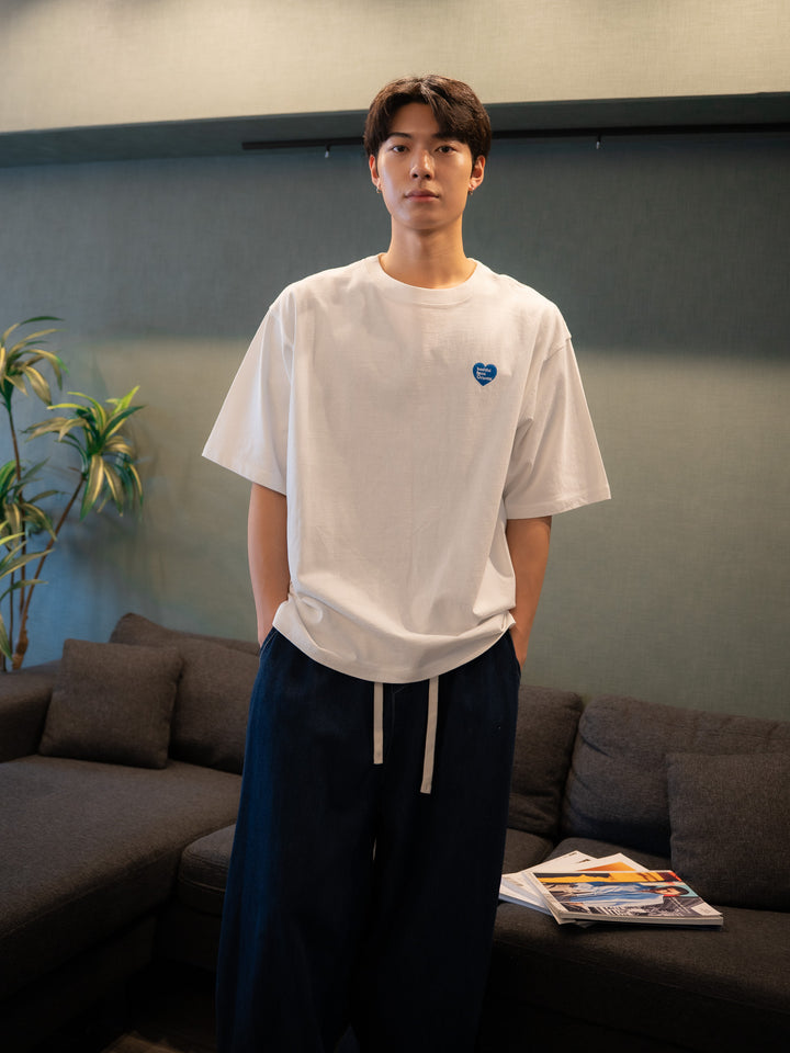 [SET]【bbO】バッシュフルくんプレイングゲームT+【bbO】イージーコクーンワイドデニムパンツ(2set)