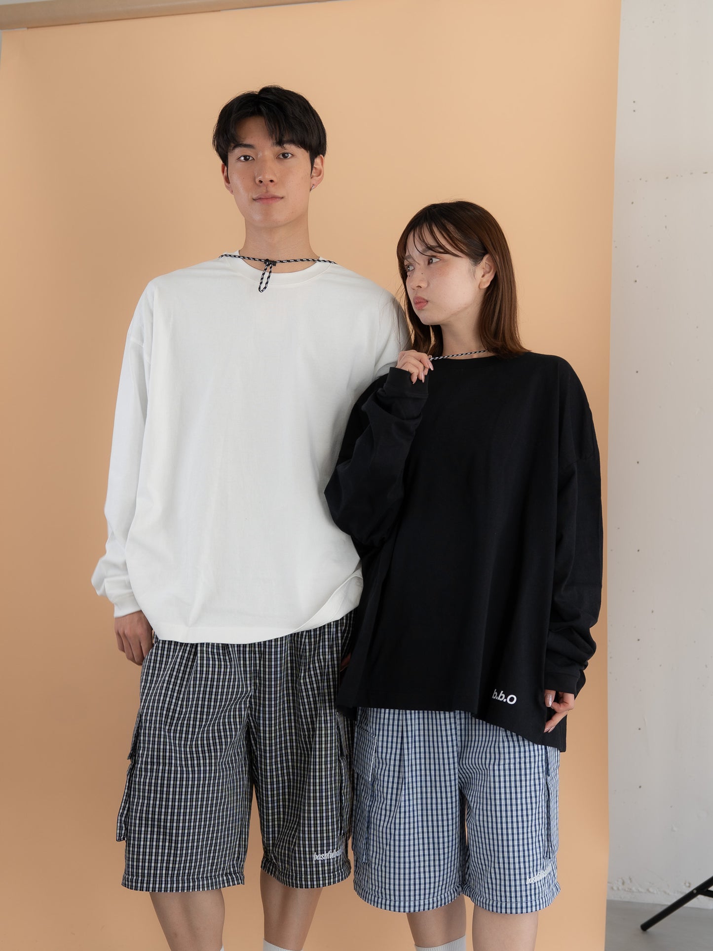 【bbO】バックロゴボリュームロンT