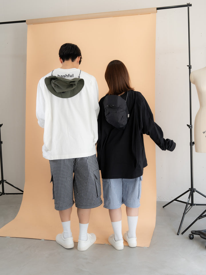 [SET]バックロゴボリュームロンT +バックロゴボリュームロンT (2set)