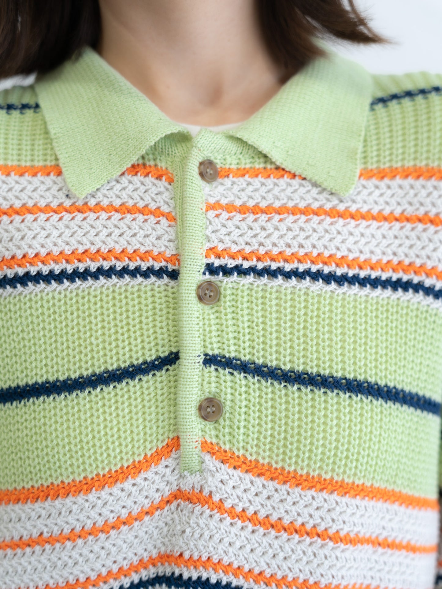 [SET]マルチボーダーポロニット+マルチボーダーポロニット(2set)