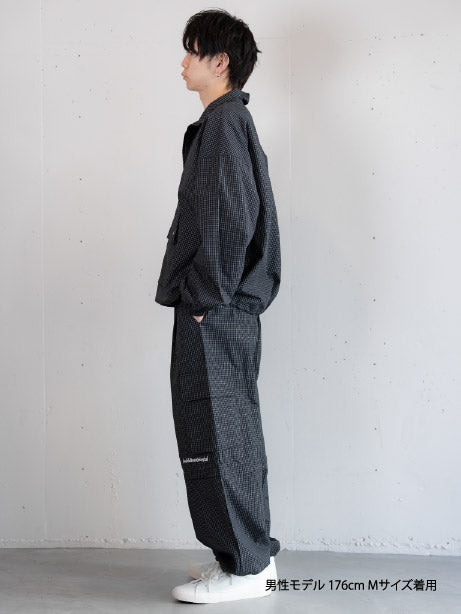 【bbO】チェック柄ハーフジップアノラック