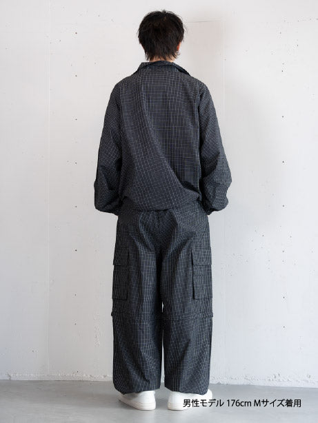 【bbO】チェック柄ハーフジップアノラック