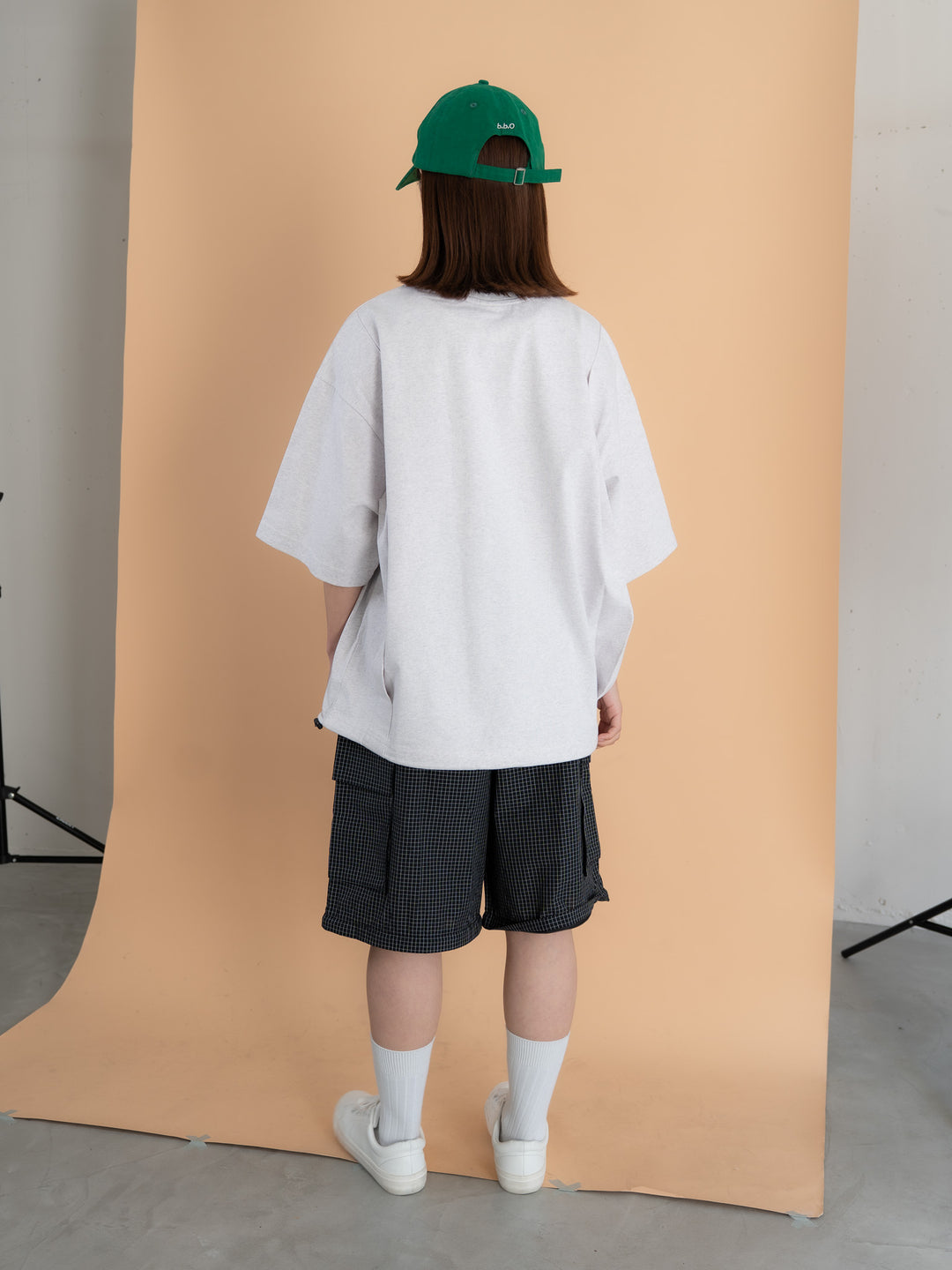 【bbO】バックタックコクーンドロストTシャツ