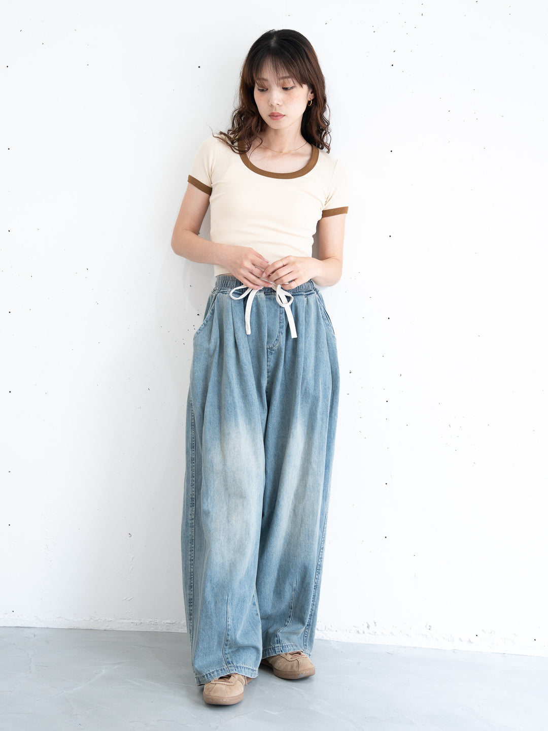 【bbO】リンガー配色コンパクトT