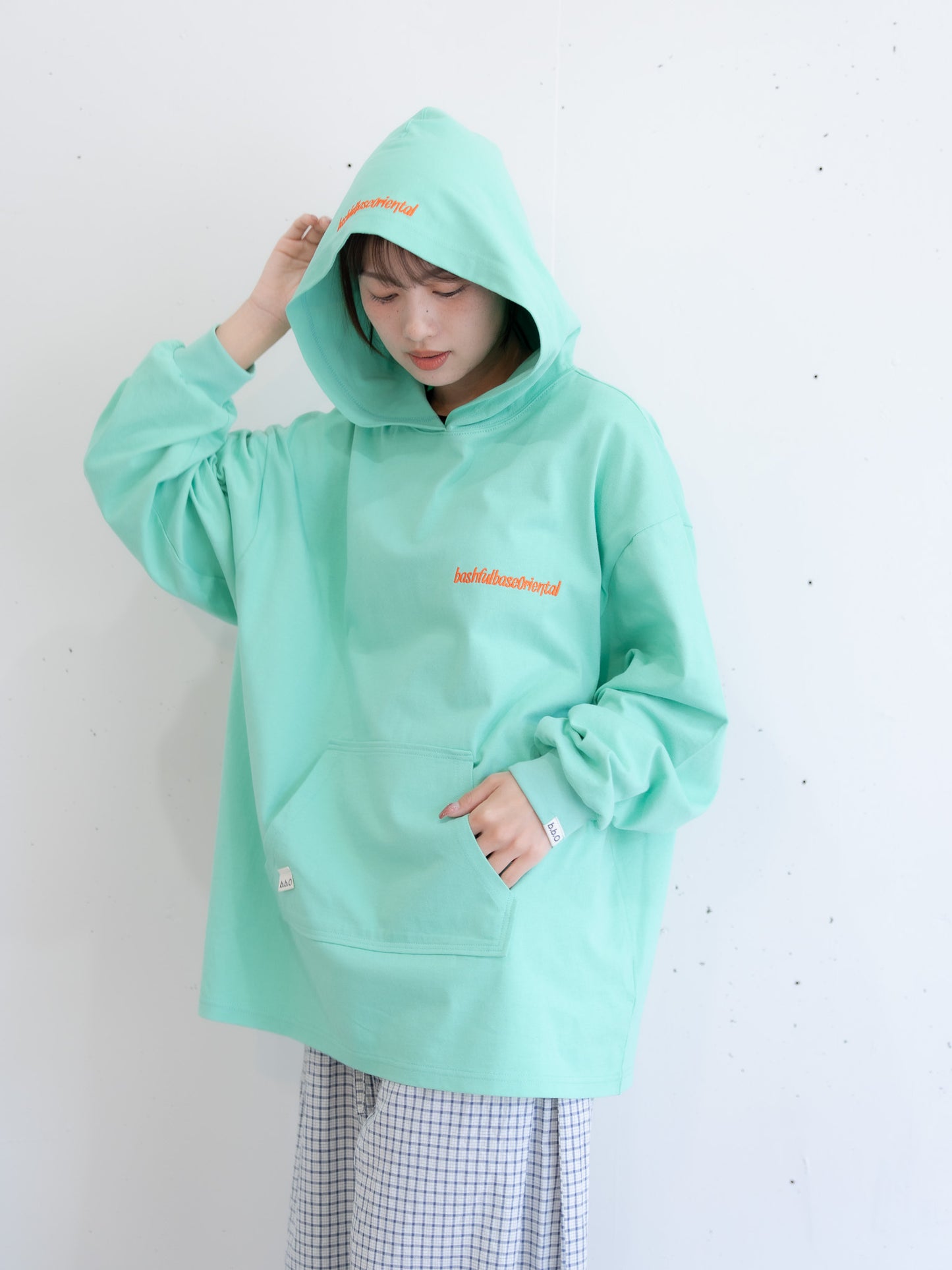 [SET]ロゴビッグシルエットカットフーディー・パーカー+ロゴビッグシルエットカットフーディー・パーカー(2set)