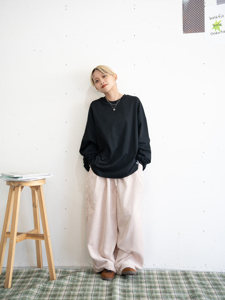 【bbO】バックロゴボリュームロンT