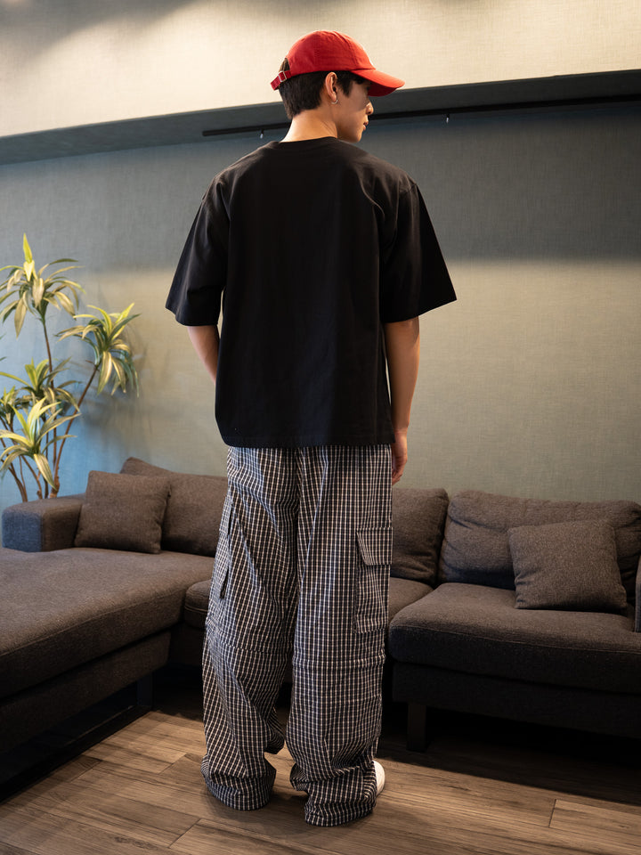 [SET]【bbO】バッシュフルくんCHILLING T+【bbO】イージーコクーンワイドデニムパンツ(2set)