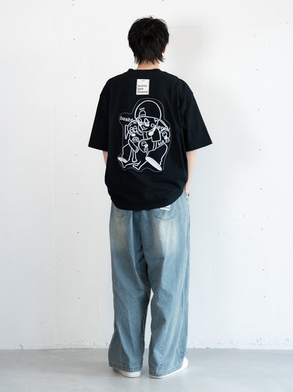 【bbO】オーバーサイズバッシュフルくんパッチT