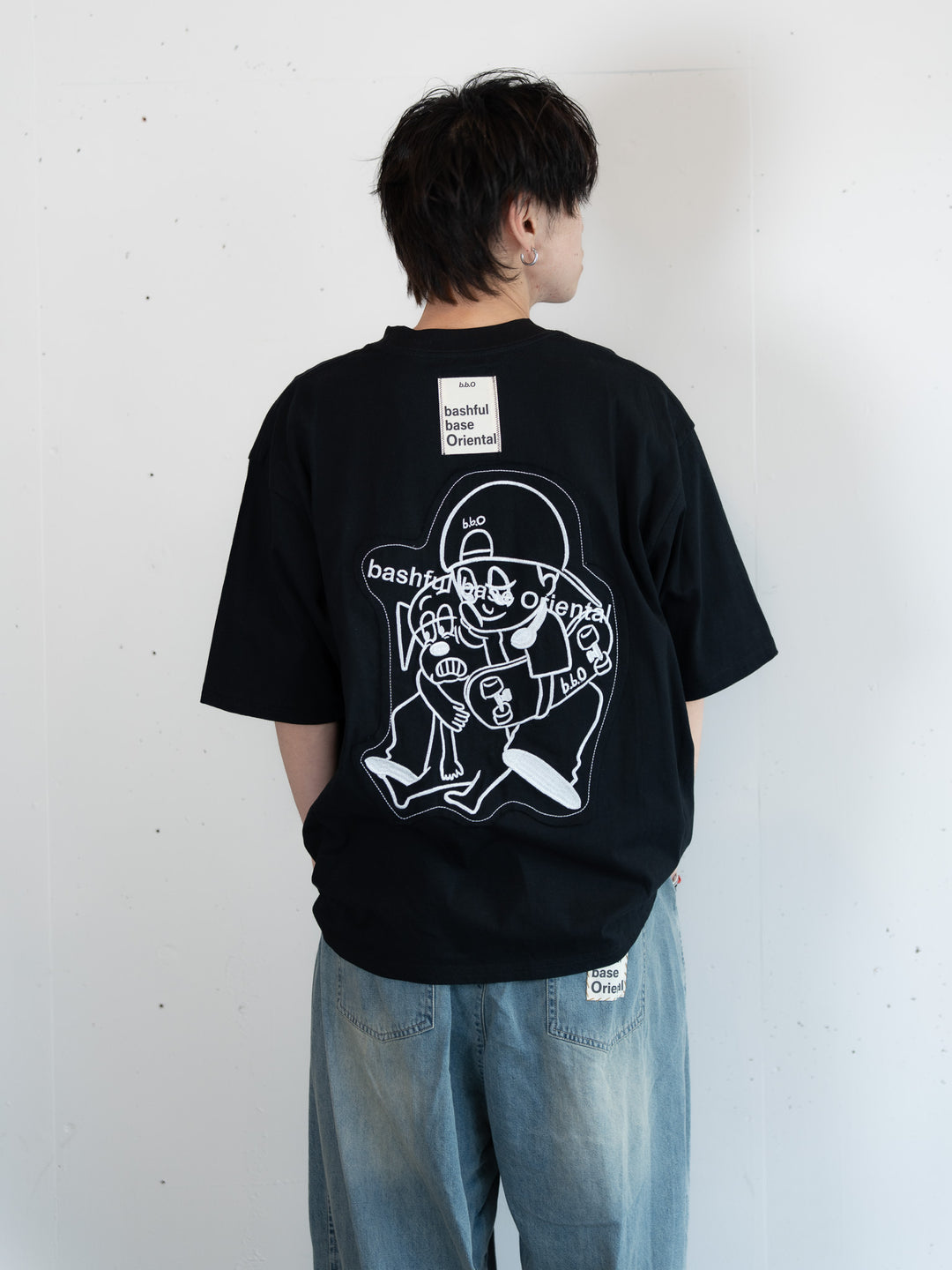 【bbO】オーバーサイズバッシュフルくんパッチT