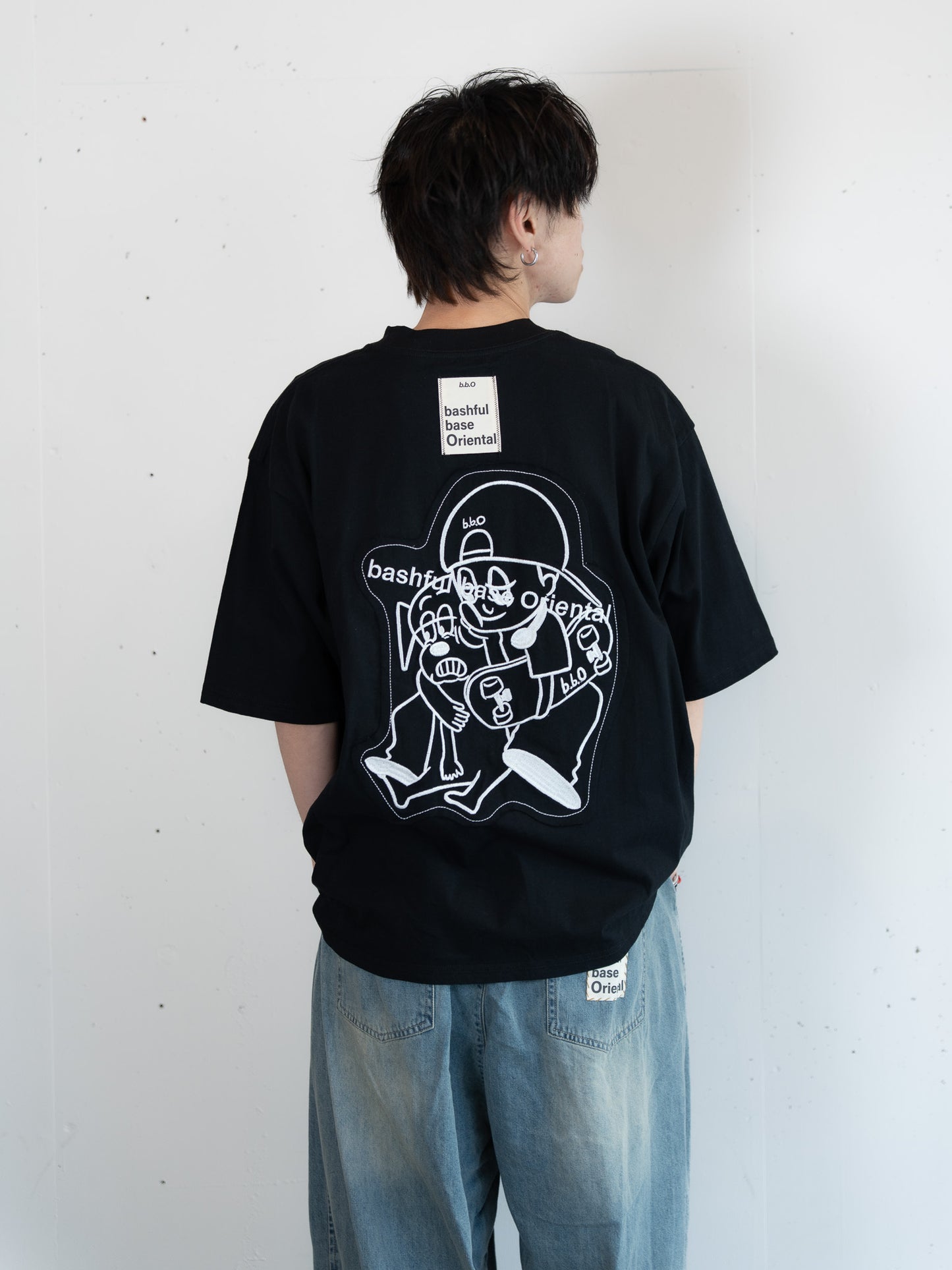 【bbO】オーバーサイズバッシュフルくんパッチT
