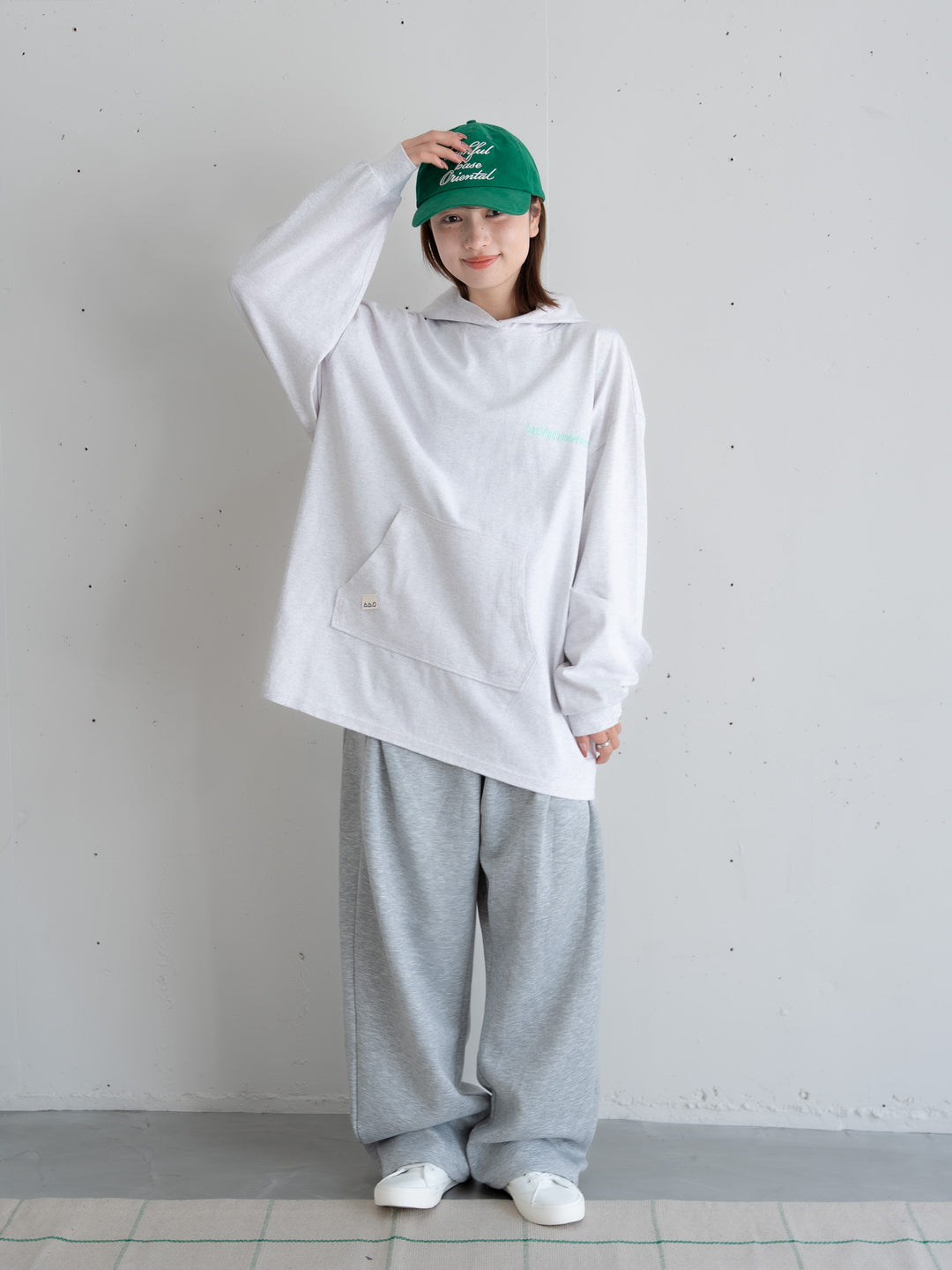 [SET]ロゴビッグシルエットカットフーディー・パーカー+ロゴビッグシルエットカットフーディー・パーカー(2set)