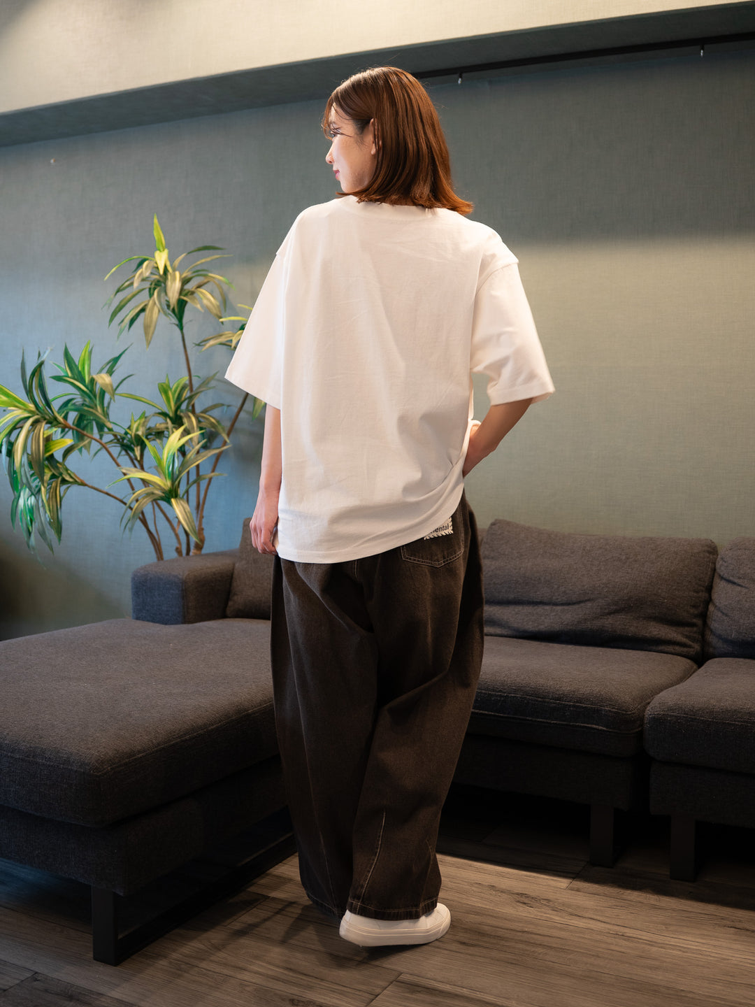 [SET]【bbO】バッシュフルくんCHILLING T+【bbO】イージーコクーンワイドデニムパンツ(2set)