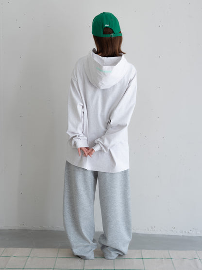 [SET]ロゴビッグシルエットカットフーディー・パーカー+ロゴビッグシルエットカットフーディー・パーカー(2set)