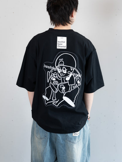 【bbO】オーバーサイズバッシュフルくんパッチT