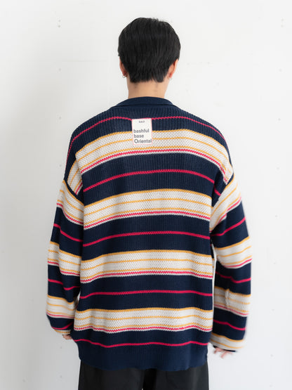 [SET]マルチボーダーポロニット+マルチボーダーポロニット(2set)