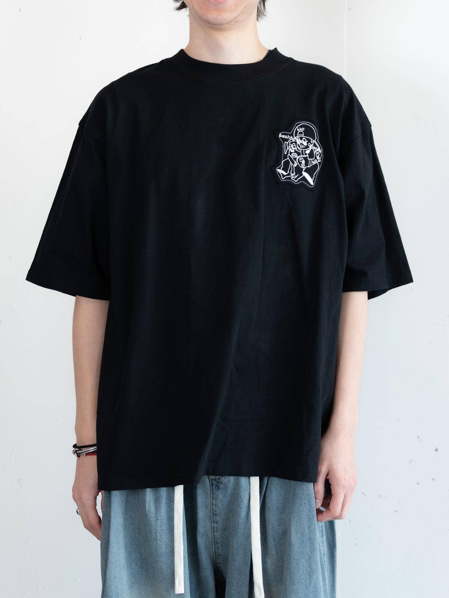 【bbO】オーバーサイズバッシュフルくんパッチT