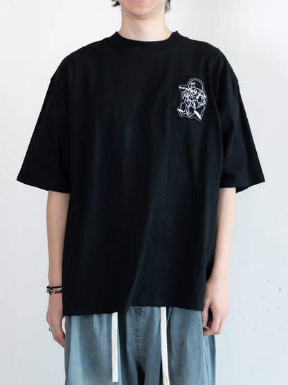 【bbO】オーバーサイズバッシュフルくんパッチT