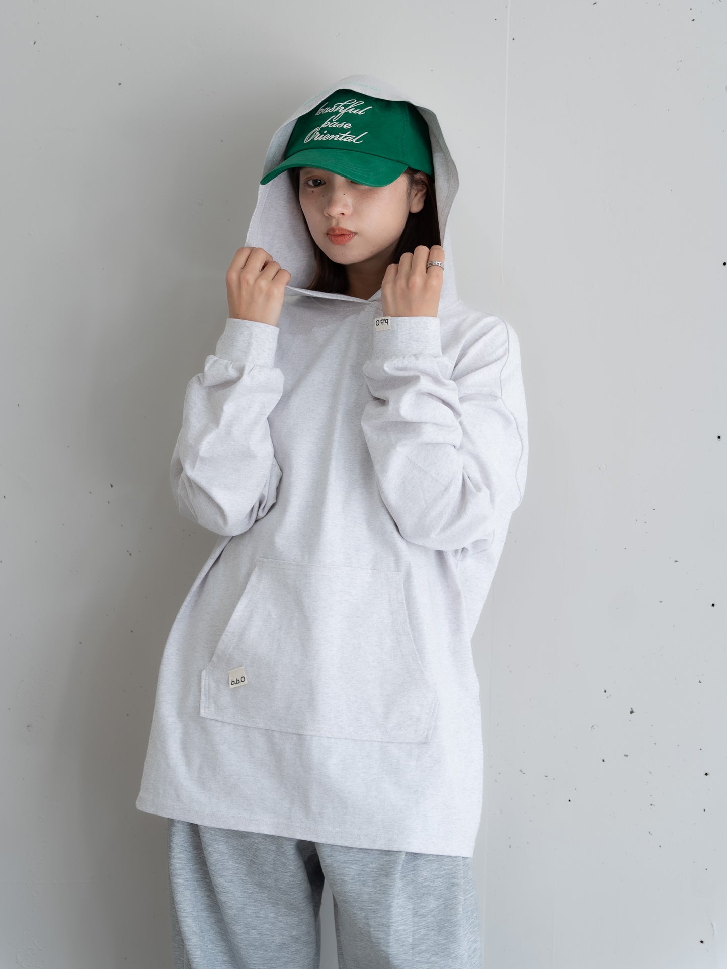 [SET]ロゴビッグシルエットカットフーディー・パーカー+ロゴビッグシルエットカットフーディー・パーカー(2set)