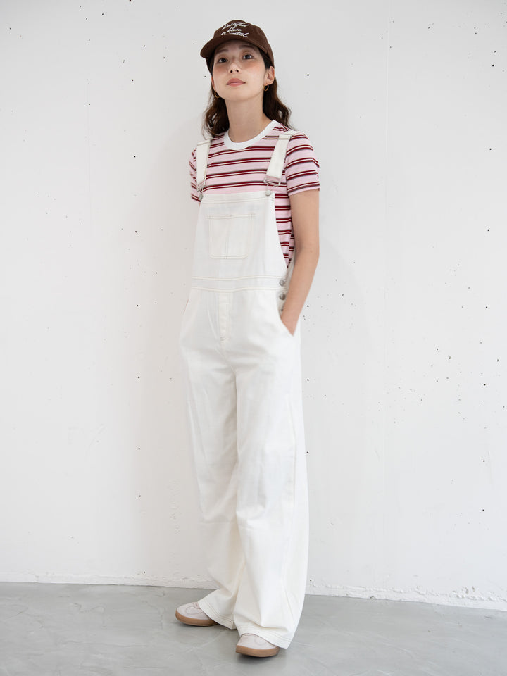 【bbO】マルチボーダーコンパクトTシャツ