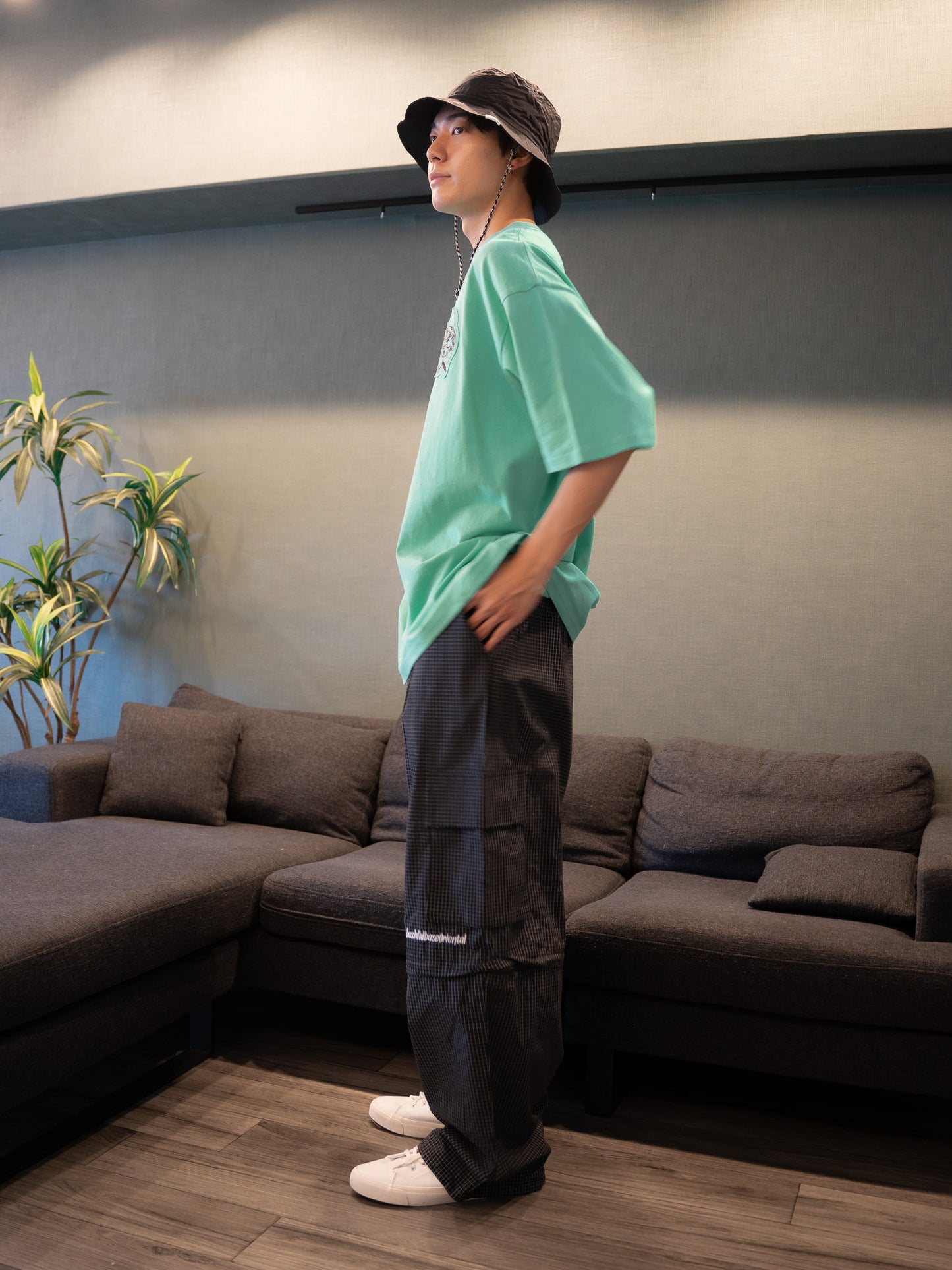 【bbO】オーバーサイズバッシュフルくんパッチT