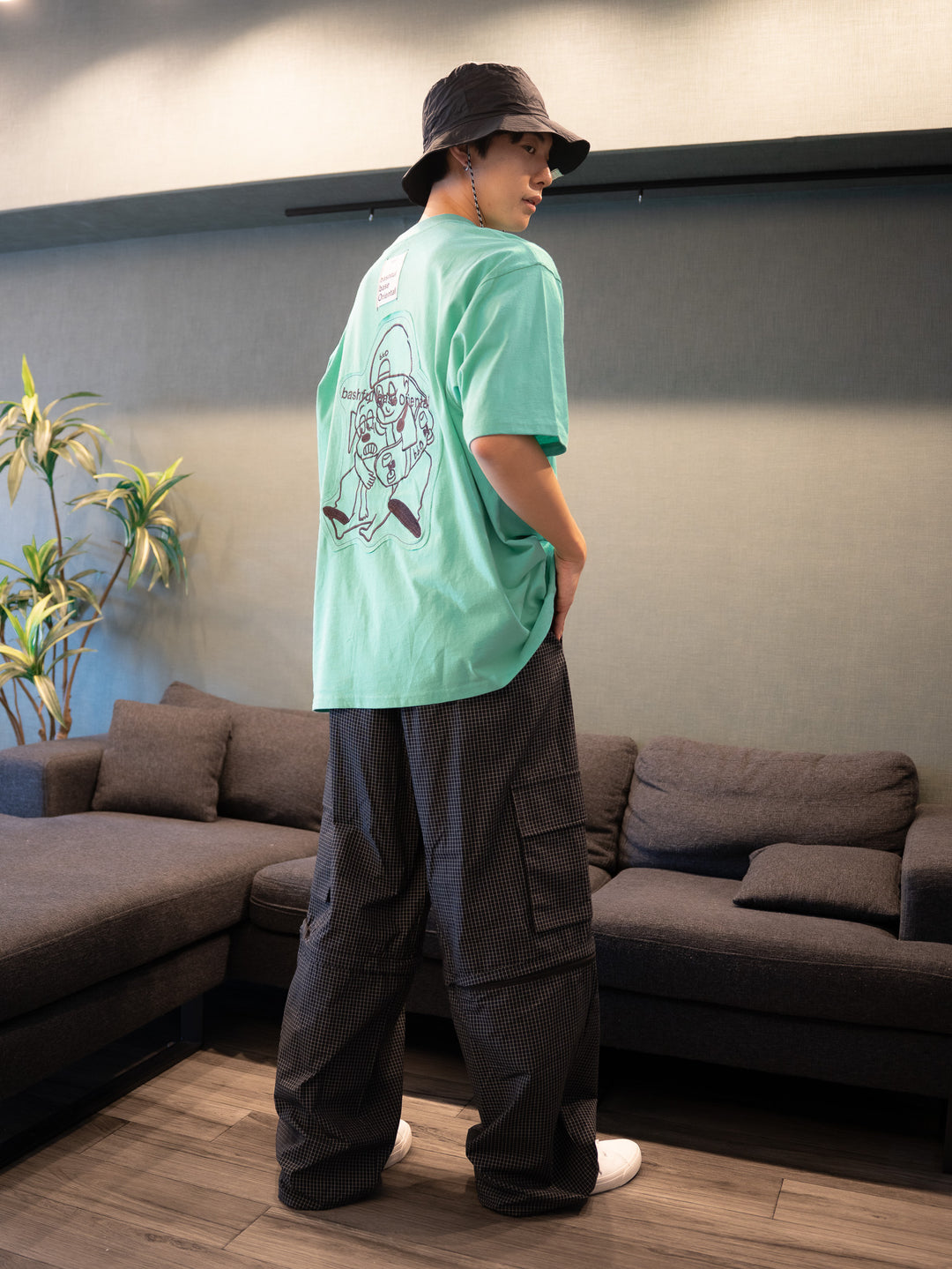 【bbO】オーバーサイズバッシュフルくんパッチT