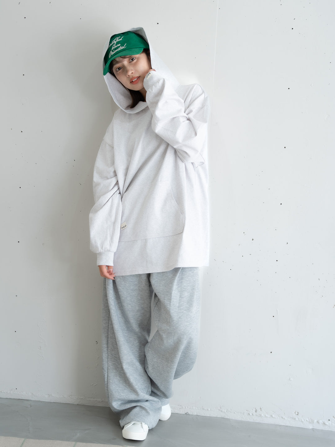 [SET]ロゴビッグシルエットカットフーディー・パーカー+ロゴビッグシルエットカットフーディー・パーカー(2set)