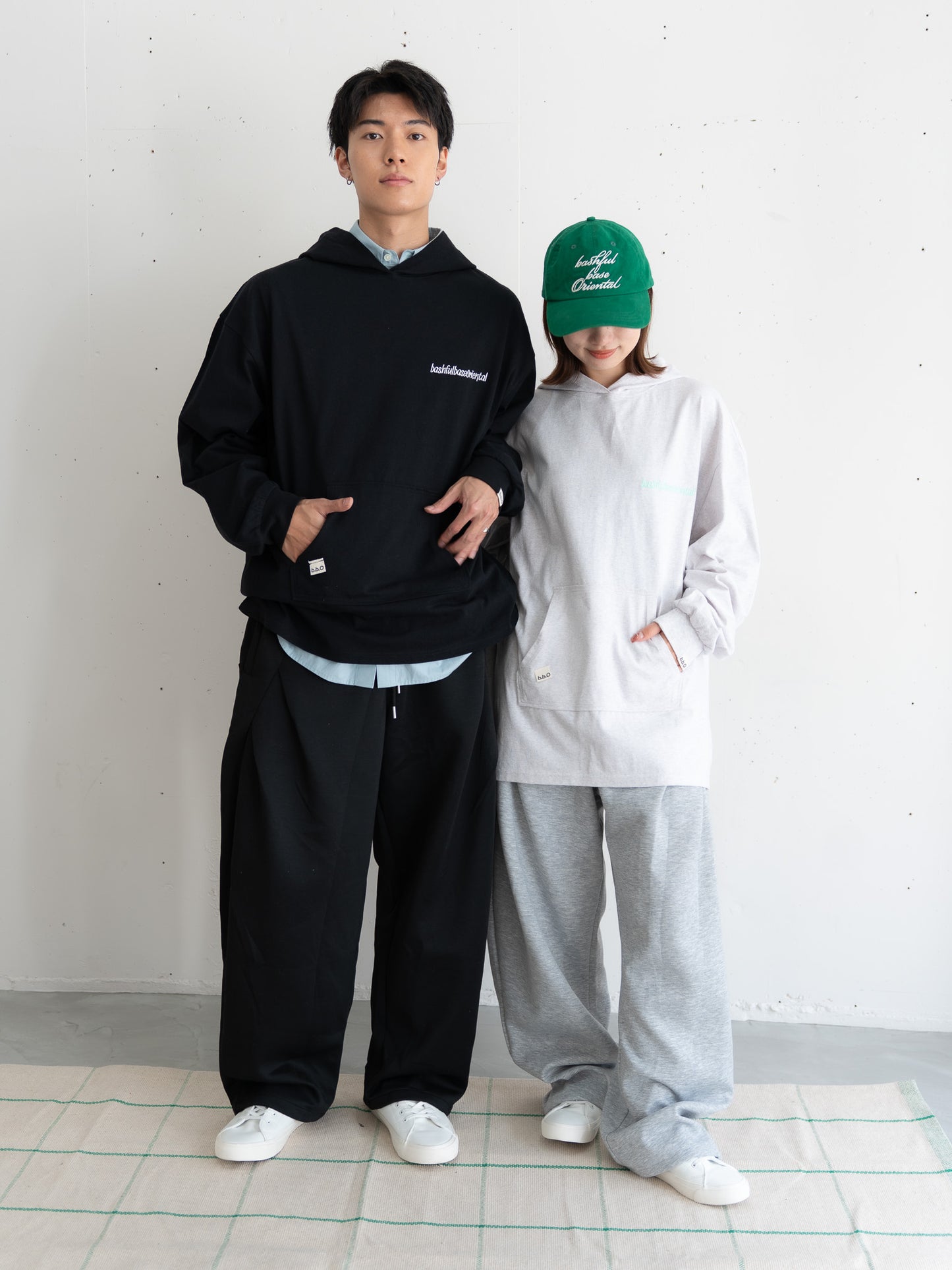 【bbO】デザインスウェットカーブパンツ