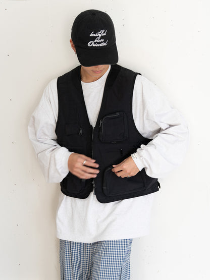 【bbO】ユーティリティマルチポケットナイロンベスト