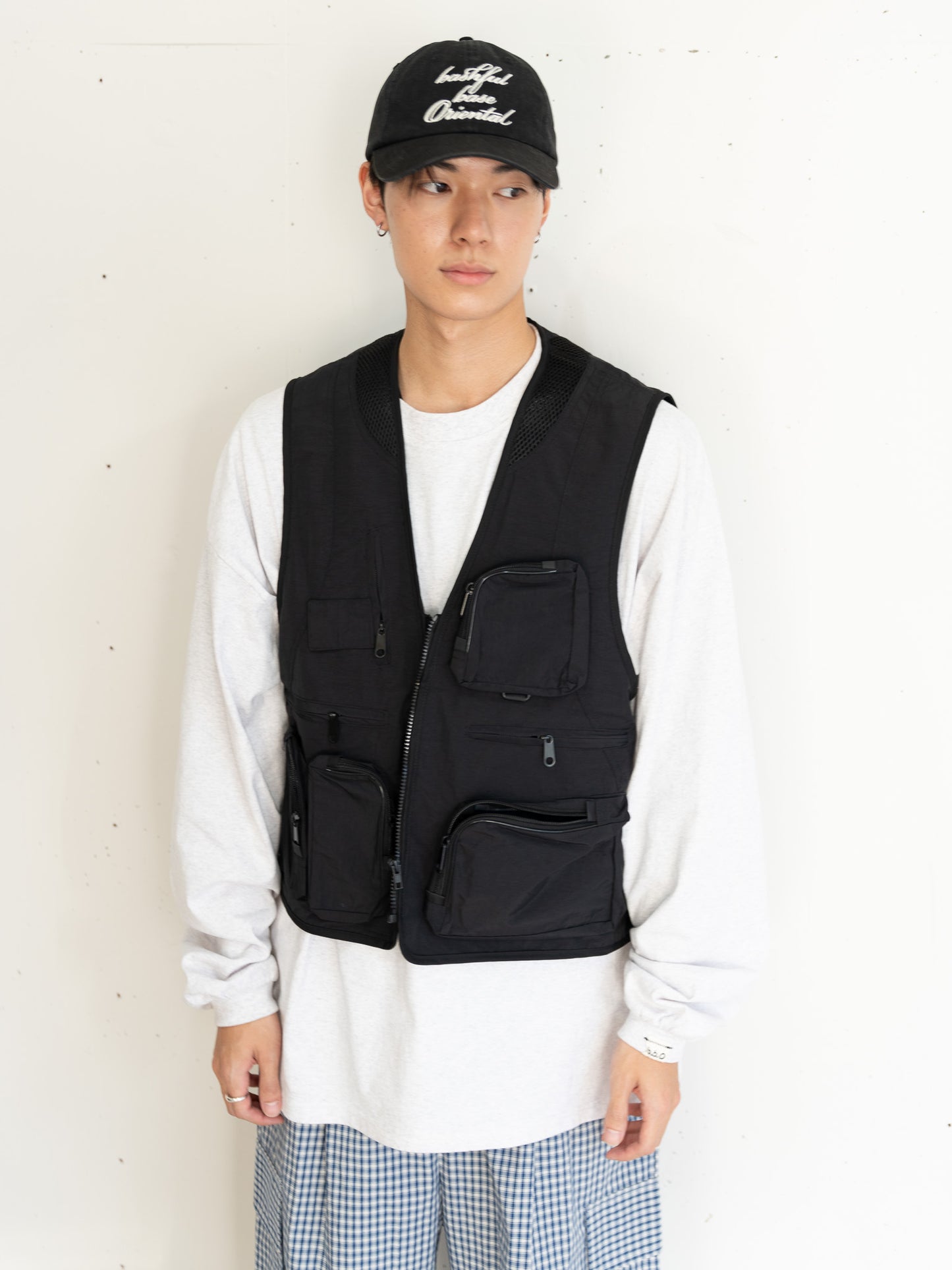 【bbO】ユーティリティマルチポケットナイロンベスト