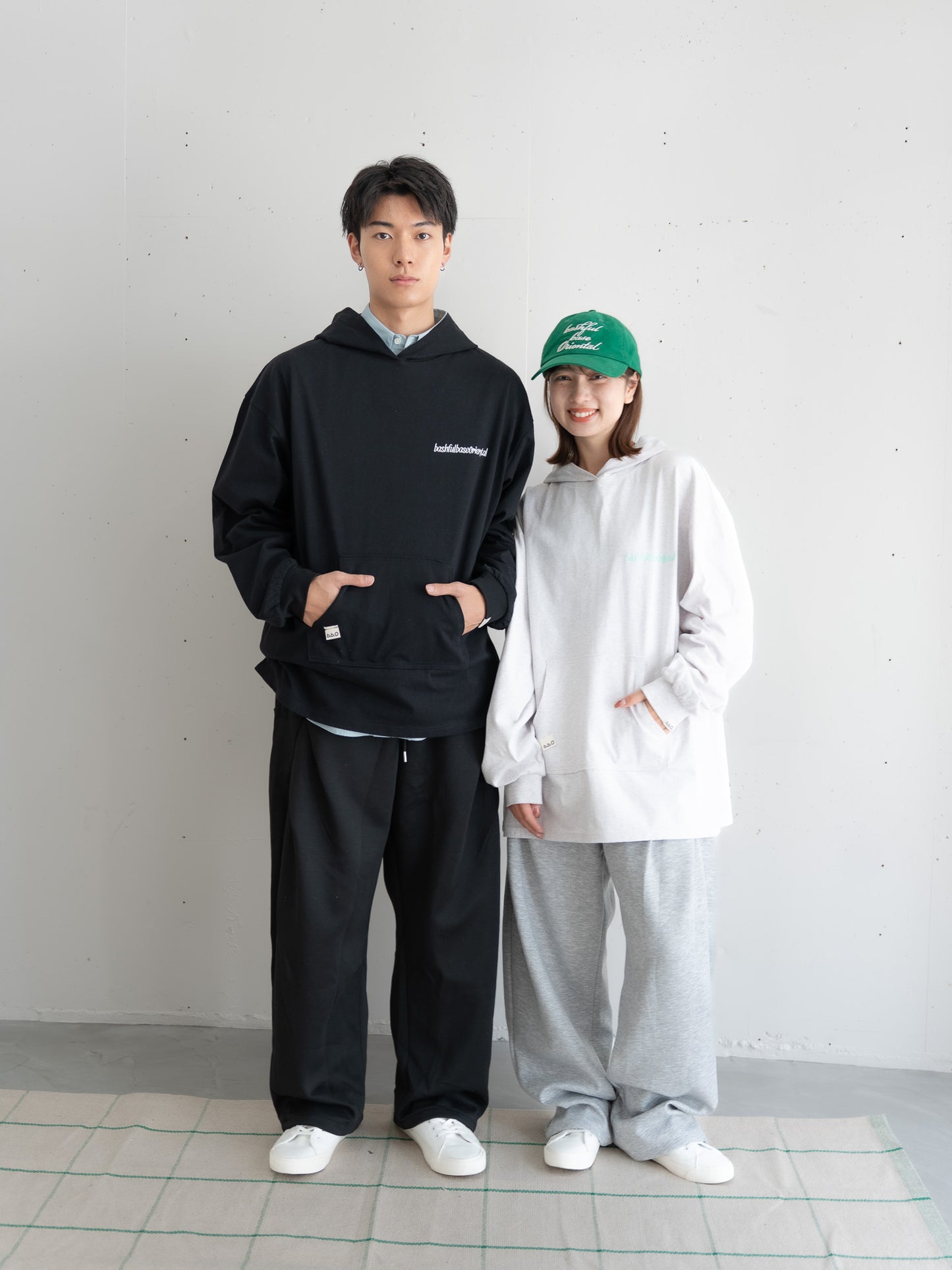 [SET]ロゴビッグシルエットカットフーディー・パーカー+ロゴビッグシルエットカットフーディー・パーカー(2set)