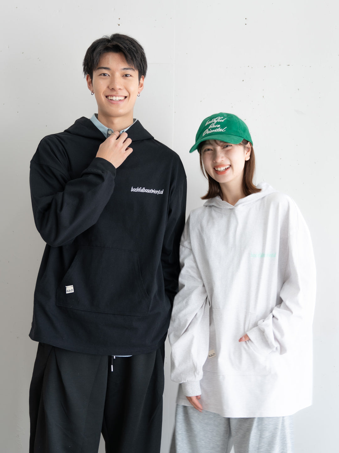 【bbO】ロゴビッグシルエットカットフーディー・パーカー