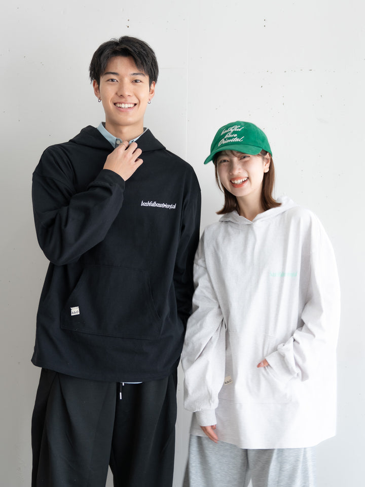 【bbO】ロゴビッグシルエットカットフーディー・パーカー