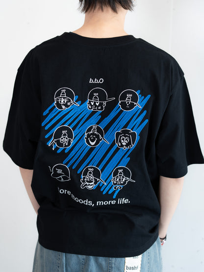 【bbO】マルチフェイスハートT